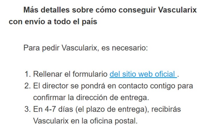 Vascularix donde comprar
