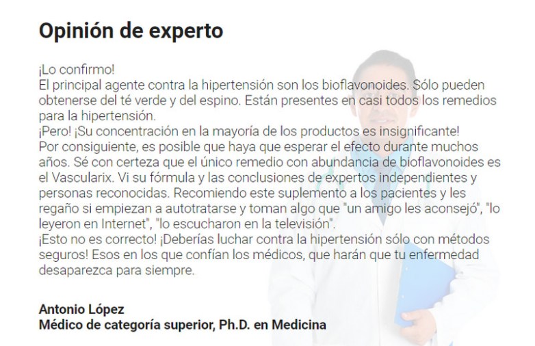 Vascularix testimonies